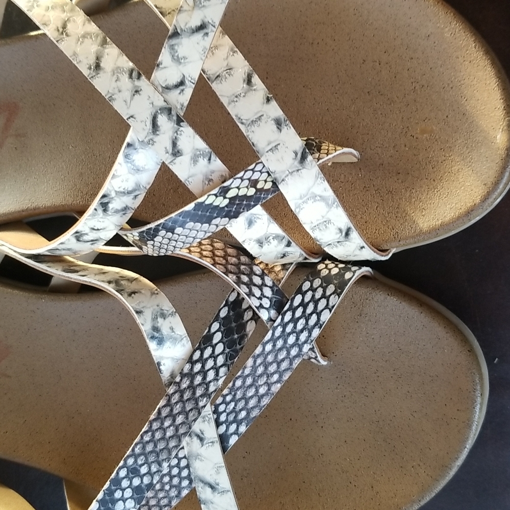 Seven 7 Womens Melbourne Slide Sandals sz 8 preowned - Picture 2 of 4
